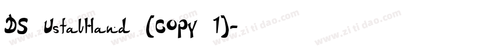 DS UstavHand (COPY 1)字体转换